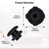 6 Pcs Replacement Part Reservoir Tank Valve Rubber Gasket, Blue Washer Reservoir Plug Compatible with Waterpik Water Flossers WP900, WP112, WP250, WP300, Ultra, Nano, Traveler, VAVA, H2o (Black) view 3