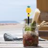 SHERCHPRY 3pcs Straw Cover Pineapple Shape Straw Toppers Drinking Straw Plugs Silicone Straw Tips Cap for Resuable Straws, Dustproof view 3