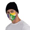 America Comoros Friendship Flag Face Mask Washable Reusable Adults Breathable with 2 Filters Black view 3