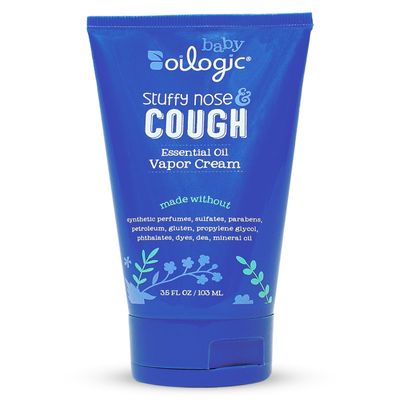 Oilogic Stuffy Nose & Cough Essential Oil Vapor Cream for Babies & Toddlers