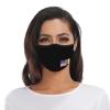 US-Irish Friendship Flag Face Mask Washable Reusable Adults Breathable with 2 Filters Black view 2
