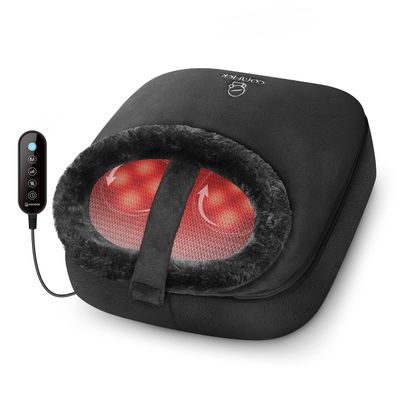COMFIER Foot Massager with Heat, Electric Foot Warmer, Shiatsu Feet Massager Machine for Plantar Fasciitis,Neuropathy, 2-in-1 Foot & Back Massager, Foot Heater,Valentine's Day Gifts for Women,Men