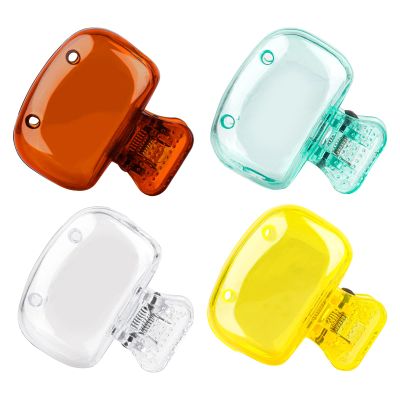 4 Pack Travel Toothbrush Head Covers Toothbrush Protector Cap Brush Pod Case Protective Portable Plastic Clip for Household Travel, School, Bathroom, Camping, Business