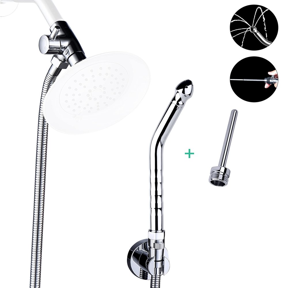V-Frankness Shower Enema Kit with 100 Inches Hose, Water Control Valve, and Diverter, Colonic Douche System Cleaner for Men and Women