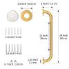 24 Inch Anti Slip Shower Grab Gold, Munzong Bathroom Grab Bar, Knurled Bathroom Balance Bar,Safety Hand Rail Support Handicap Elderly Injury Senior Assist Bath Handle view 2