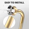 24 Inch Anti Slip Shower Grab Gold, Munzong Bathroom Grab Bar, Knurled Bathroom Balance Bar,Safety Hand Rail Support Handicap Elderly Injury Senior Assist Bath Handle view 4