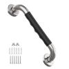 20 Inch Shower Grab Bar w/Anti Slip Rubber Grip, Munzong Stainless Steel Bathroom Grab Bar, Chrome Bathroom Balance Bar,Safety Handrail Support,Handicap Injury Elderly Senior Assist Bath Handle view 1