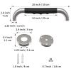 20 Inch Shower Grab Bar w/Anti Slip Rubber Grip, Munzong Stainless Steel Bathroom Grab Bar, Chrome Bathroom Balance Bar,Safety Handrail Support,Handicap Injury Elderly Senior Assist Bath Handle view 2