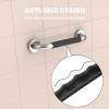 20 Inch Shower Grab Bar w/Anti Slip Rubber Grip, Munzong Stainless Steel Bathroom Grab Bar, Chrome Bathroom Balance Bar,Safety Handrail Support,Handicap Injury Elderly Senior Assist Bath Handle view 3
