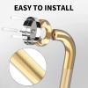 20 Inch Anti Slip Shower Grab Gold, Munzong Bathroom Grab Bar, Knurled Bathroom Balance Bar,Safety Hand Rail Support Handicap Elderly Injury Senior Assist Bath Handle view 4