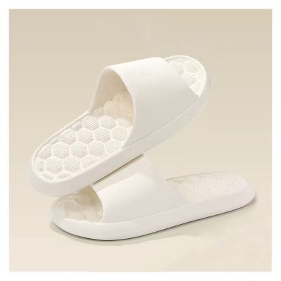Acupressure Reflexology Bathroom Massage Slippers Shoes Sandals for Men& Women Home Shoes Shock Absorbing, Therapy Promoting Blood Circulation Myofascial Release Trigger Point (Color : White, Size :