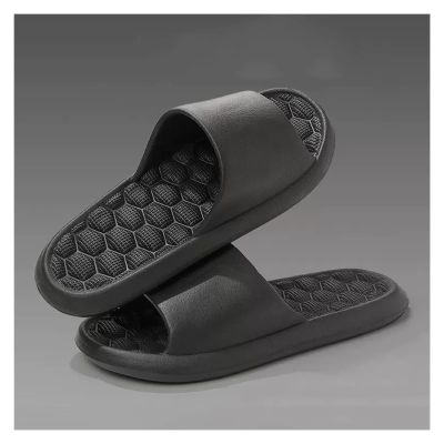 Acupressure Reflexology Bathroom Massage Slippers Shoes Sandals for Men& Women Home Shoes Shock Absorbing, Therapy Promoting Blood Circulation Myofascial Release Trigger Point ( Color : Black , Size :