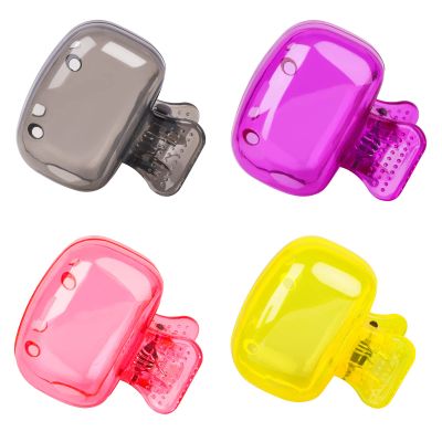 Eaezerav 4 Pack Toothbrush Covers Caps, Tooth Brush Protector Toothbrush Coverings Clips Portable Plastic Tooth Brush Head Case for Couples Valentine Gifts, Travel, Business, Camping, School, Home