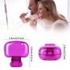 Eaezerav 4 Pack Toothbrush Covers Caps, Tooth Brush Protector Toothbrush Coverings Clips Portable Plastic Tooth Brush Head Case for Couples Valentine Gifts, Travel, Business, Camping, School, Home view 2