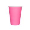 Jollity & Co Shade Paper Cups - 12-oz Party Cups in Flamingo Pink - Pack of 8 Disposable Paper Cups - Easy to Mix and Match - Paper Cups to Suit All Occasions and Birthday Decorations view 1