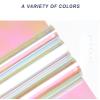 VILOGA Flower Wrapping Paper Magic Color Film Iris cellophane Lollipop Bouquet Wrapping Paper Wrapping Paper Color Film [5.8 Silk] 56CM*56CM20 Sheets/Pack view 2