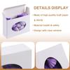PINKXHY 100 PCS Mini Kraft Paper Box with Window Round Soap Packaging Boxes Craft Cardboard Present Box for Homemade Soap Favor Treat Bakery Candy, 3.8 x 2.8 x 1.2 Inch (White) view 3