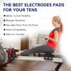 10 Pcs Stronger Large TENS Unit Pads Compatible with MEDVICE, NURSAL, Belifu, Brilnurse TENS Units, VOVOU 3.5mm Snap Latex-Free TENS Unit Replacement Pads Electrode Patches Reuse More Than 50 Times view 3