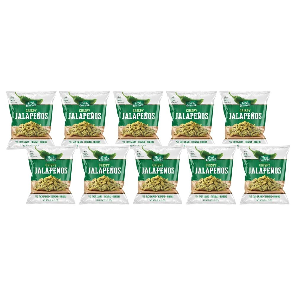 Fresh Gourmet Salad Toppings Tortilla Strips, 16-Ounce Units (Pack of 10)