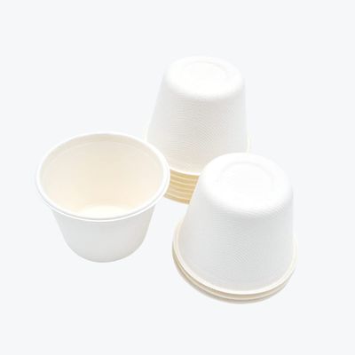 Deep 4 Oz Disposable Food Serving Cups Heavy-Duty, 100% Biodegradable, Plastic Free| Made of Eco-Friendly Plant-Based Sugarcane Bagasse Fibers| Compostable Cups for Parties | Pack of 50
