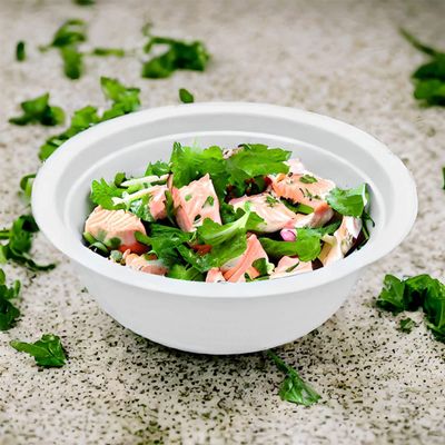 Deep 12 Oz Disposable Bowls | 5.3-Inch Diameter, Heavy-Duty, 100% Biodegradable, Oven Safe | Made of Eco-Friendly Plant-Based Sugarcane Bagasse Fibers| Compostable Bowls for Parties | Pack of 50