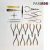18 Pcs Dental Orthodontic Kit Band Placement Seperator Bracket Ligature Kit, Bracket Plier, Posterior Plier, Weingart Plier, How Plier, Bird Beak Plier, Hard Wire Cutter, Distal End Cutter view 2