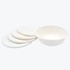 4.7 Inches Disposable Food Serving Bowl Lids| Heavy-Duty,100% Biodegradable | Made of Plant Based Sugarcane Fibers | Compostable lids for hot and cold Meals | Pack of 900 view 3