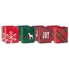 Hallmark Image Arts 8" Medium Christmas Gift Bags (8 Red and Green Bags: Plaid, Snowflake, Joy, Deer) for Teachers, Coworkers, Family view 1