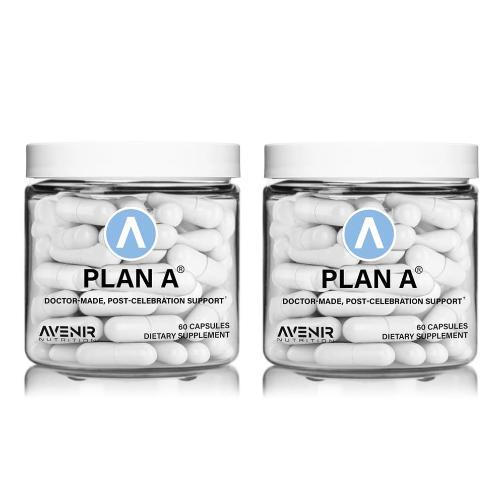 Avenir Nutrition Plan A - Post-Celebration Relief & Morning Restore, Dehydration & Headache Support - Dihydromyricetin DHM and L Cysteine - 90 Capsules