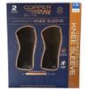 Copper Fit Elite Knee Compression Sleeve Knee Brace 2-Pack, Black (Large/X-Large, 16''-20''),2.0 Count view 1
