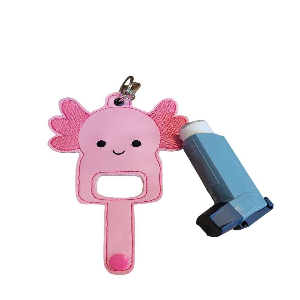 Bow Wow Pet Wear Axolotl inhaler Holder Key chain Key Fob