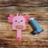 Bow Wow Pet Wear Axolotl inhaler Holder Key chain Key Fob view 2