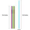 [Individually Wrapped] 300 Pcs Colorful Flexible Plastic Straws, Disposable Bendy Straws, 10.2" Long and 0.23'' Diameter, BPA-Free view 2
