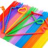 [Individually Wrapped] 300 Pcs Colorful Flexible Plastic Straws, Disposable Bendy Straws, 10.2" Long and 0.23'' Diameter, BPA-Free view 4