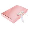 PENINSULA LOVE 10 Pack Rectangle Presents Box with Ribbon Bowknot Kraft Paper Gift Bag Cardboard Underwear Necklace Shirt Wrapping Box Clothing for Wedding Party Baby Shower Valentines Day (Pink) view 1