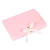 PENINSULA LOVE 10 Pack Rectangle Presents Box with Ribbon Bowknot Kraft Paper Gift Bag Cardboard Underwear Necklace Shirt Wrapping Box Clothing for Wedding Party Baby Shower Valentines Day (Pink) view 2