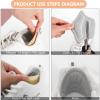 4 Pairs-Heel Guards for Shoes,Back of Heel Cushion Inserts,Loose Shoes Too Big,Reusable Adhesive Heel Guards Liners Protect Improved Women Men Shoe Fit&Comfort (4 Grey) view 3