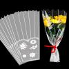 FOIMAS 100pcs Flower Bouquet Bag Plastic Wrapping Bags Clear Floral Bouquet Sleeve Cellophane Sleeves Flower Bouquet Packaging Bags for Flower Craft Birhtday Wedding Valentine's Day Mother's Day view 1