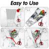 FOIMAS 100pcs Flower Bouquet Bag Plastic Wrapping Bags Clear Floral Bouquet Sleeve Cellophane Sleeves Flower Bouquet Packaging Bags for Flower Craft Birhtday Wedding Valentine's Day Mother's Day view 4
