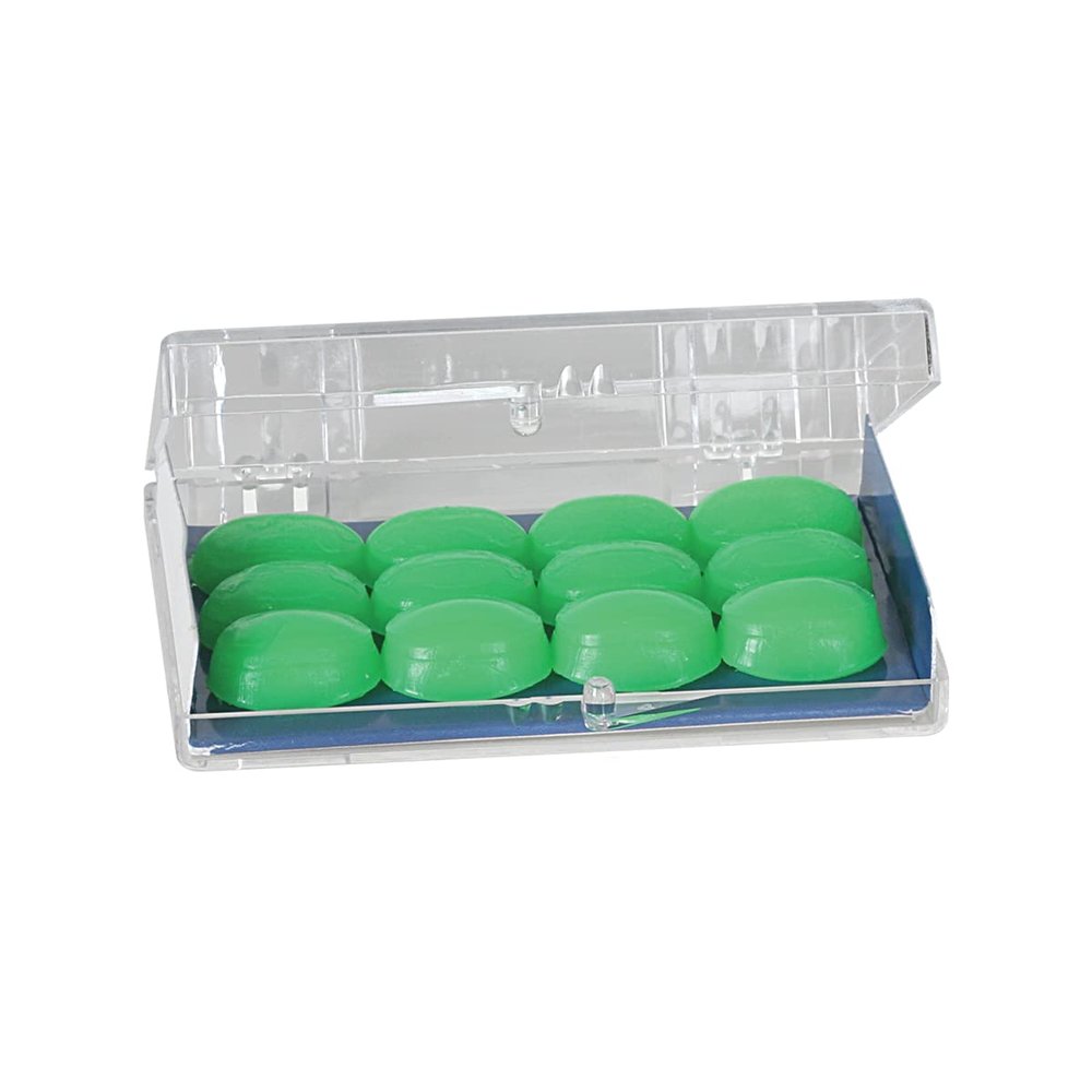 Flents Protechs Seal-Rite Silicone Moldable Ear Plugs for Pool, Ocean, Water, Sports, Green, 6 Pairs, Made in The USA