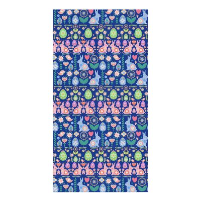 Smile Sunflower Kitchen Towels Microfiber Cleaning Cloths, Easter Rabbit Floral Egg Blue Soft Dish Towels for Kitchen, 1 Piece Absorbent Hand Towels Reusable Tea Towels,Bar Towels,18x28 Inch