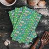 Smile Sunflower Kitchen Towels Microfiber Cleaning Cloths, Easter Rabbit Floral Egg Blue Soft Dish Towels for Kitchen, 1 Piece Absorbent Hand Towels Reusable Tea Towels,Bar Towels,18x28 Inch view 2