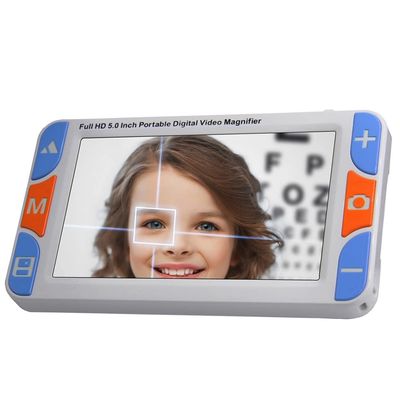 5 Inch Electronic Reading Aid, 3-48X Zoom Video Magnifier, 26 Color Modes, AV/TV/HDMI Output, for Low Vision People Reading Writing Viewing Maps Books