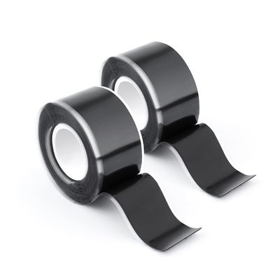 2 Rolls Grip Tape for Handles, 1inch x 10ft Silicone Rubber Grip Wrap Tape, Self Fusing Grip Tape for Bicycle Bar Gymnastics Fitness Sports Equipment Handlebar Barbells Tools