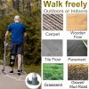 Aliseniors Walker Ski Glides 2 Pack - Universal 1 1/8" Fit Walker Accessories for Senior Folding Mobility Aids - Heavy Duty Smooth Glide on All Surfaces, Durable Floor Protection view 2