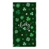 Kitchen Towels Microfiber Cleaning Cloths, St. Patrick's Day Lucky Shamrocks Spring Green Clover Soft Dish Towels for Kitchen, 1 Piece Absorbent Hand Towels Reusable Tea Towels,Bar Towels,18x28 Inch view 1