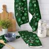 Kitchen Towels Microfiber Cleaning Cloths, St. Patrick's Day Lucky Shamrocks Spring Green Clover Soft Dish Towels for Kitchen, 1 Piece Absorbent Hand Towels Reusable Tea Towels,Bar Towels,18x28 Inch view 3