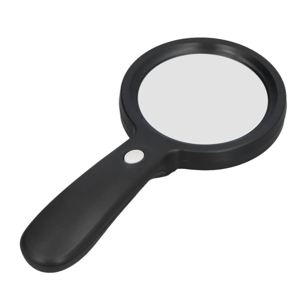10x LED Magnifying Glass with Light - Round Hand Held Magnifier for Home, Office, School & Outdoor Use