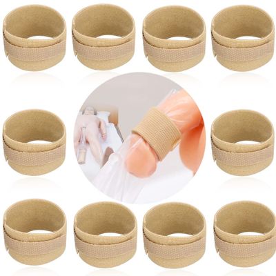 Male External Catheter Strap Leak Free Penile Clamp Fully Adjustable Urinary Sheaths Fixer Band for Prostate Surgery Prostatectomy Reusable Washable Incontinence Supplies(Pack of 20)