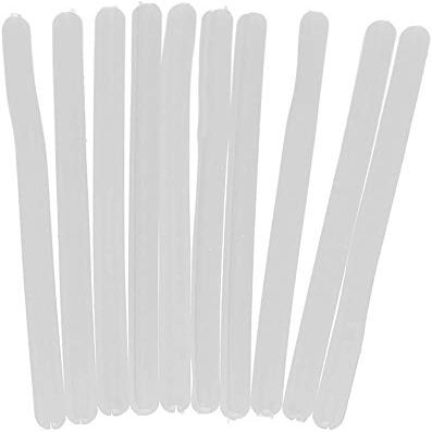 10pair Eyeglasses Temple Covers Silicone Eyeglass End Tips Ear Sock Pieces Tube Replacement Anti-Slip Ear Pads Eyeglasses Sleeve Retainer (White)